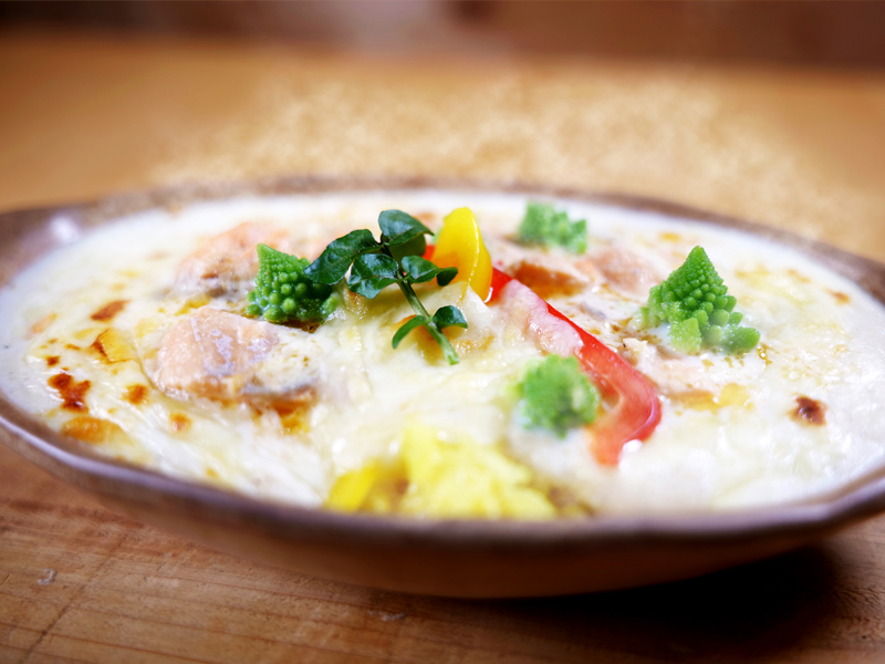 サーモンクリームグラタン